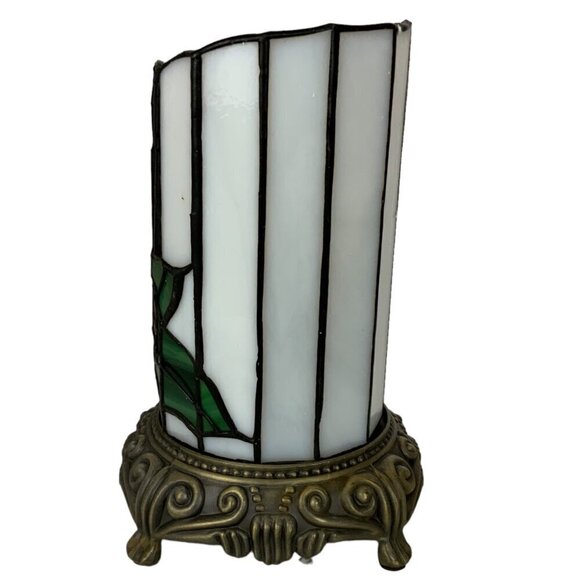 Stratford Collection Standing Tiffany Night Light Candle Design Christmas Decor - Picture 6 of 7